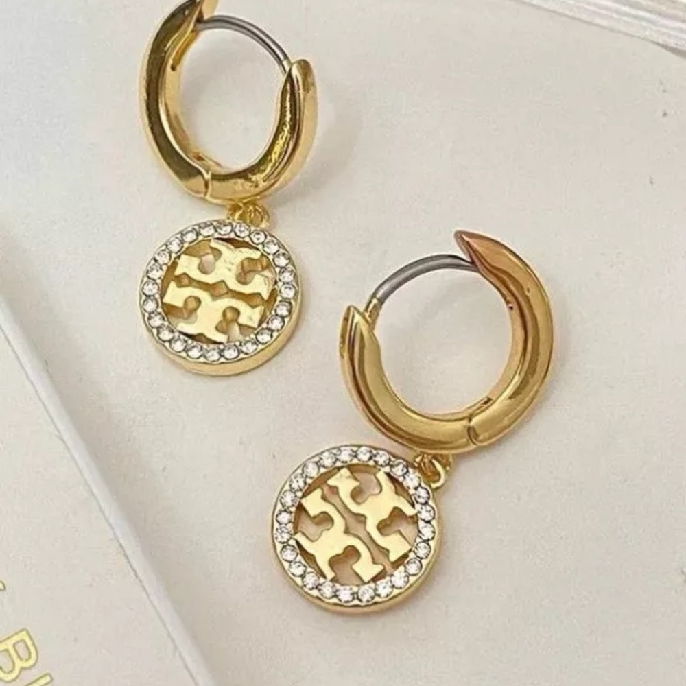 Tory Burch Gold and Silver Earrings
